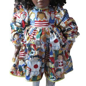 Multi Ethnic Nationality Doll Dress Set - Fits 20 to 22 In Dolls